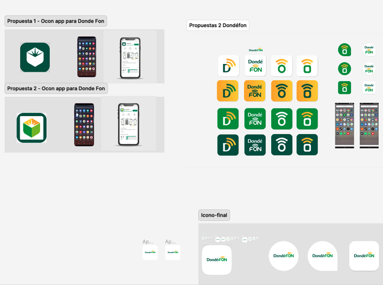 DondéFon — creating the logo